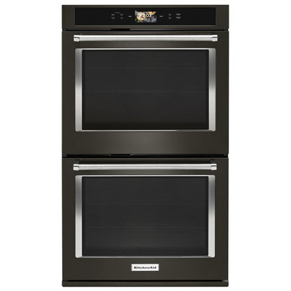 Kitchenaid KODE900HBS Smart Oven+ 30" Double Oven with Powered Attachments and PrintShield™ Finish