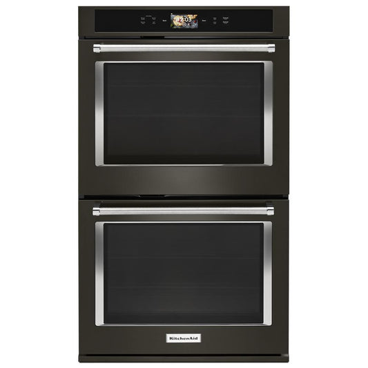 Kitchenaid KODE900HBS Smart Oven+ 30" Double Oven with Powered Attachments and PrintShield™ Finish