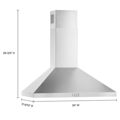 Whirlpool WVW53UC0LS 30" Chimney Wall Mount Range Hood