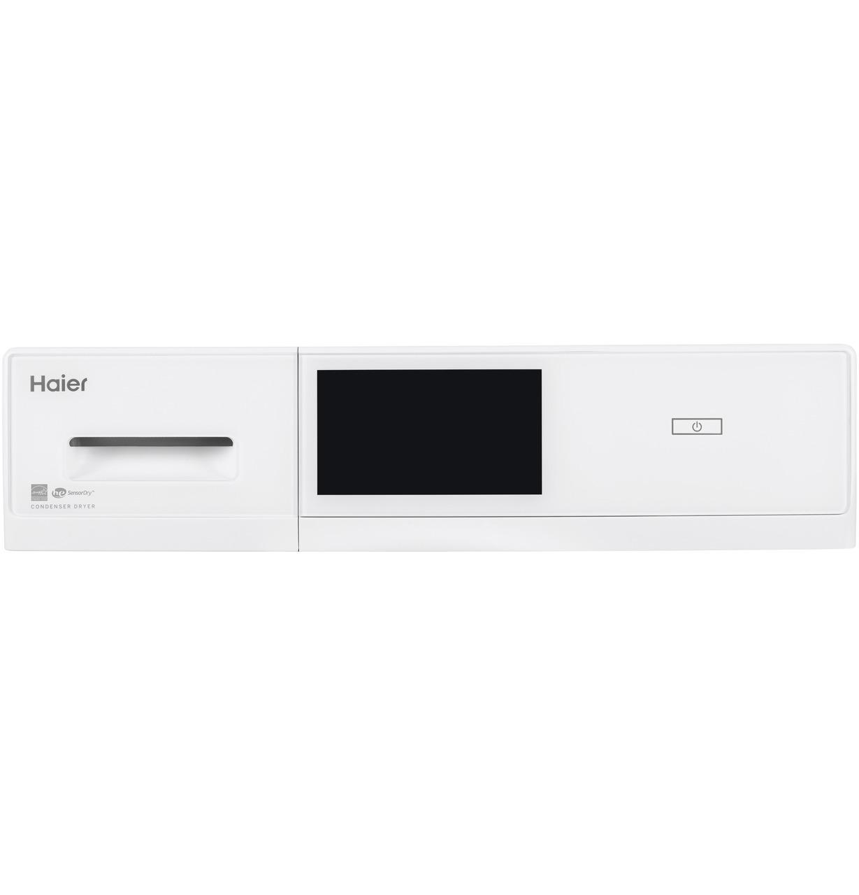4.1 cu.ft. Capacity Smart 24" Ventless Condenser Frontload Electric Dryer with Stainless Steel Basket