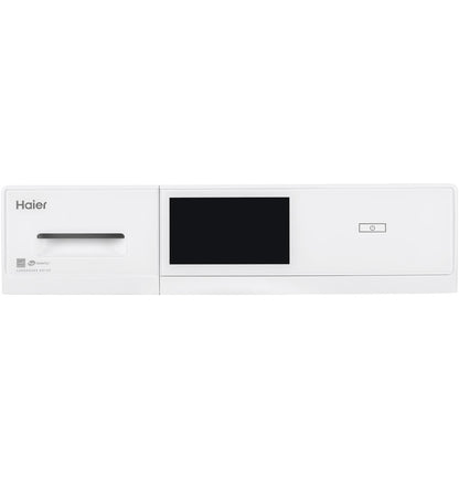 4.1 cu.ft. Capacity Smart 24" Ventless Condenser Frontload Electric Dryer with Stainless Steel Basket