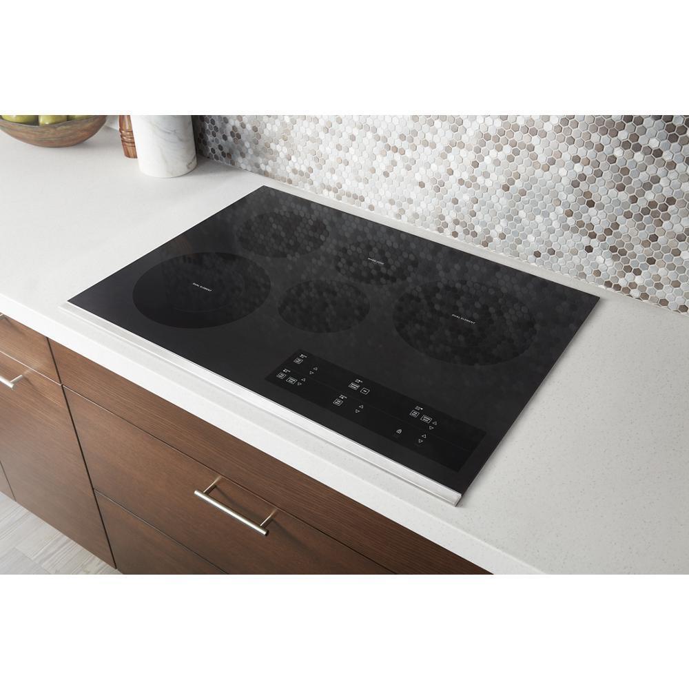 Whirlpool WCE97US6KS 36-inch Electric Ceramic Glass Cooktop with Triple Radiant Element