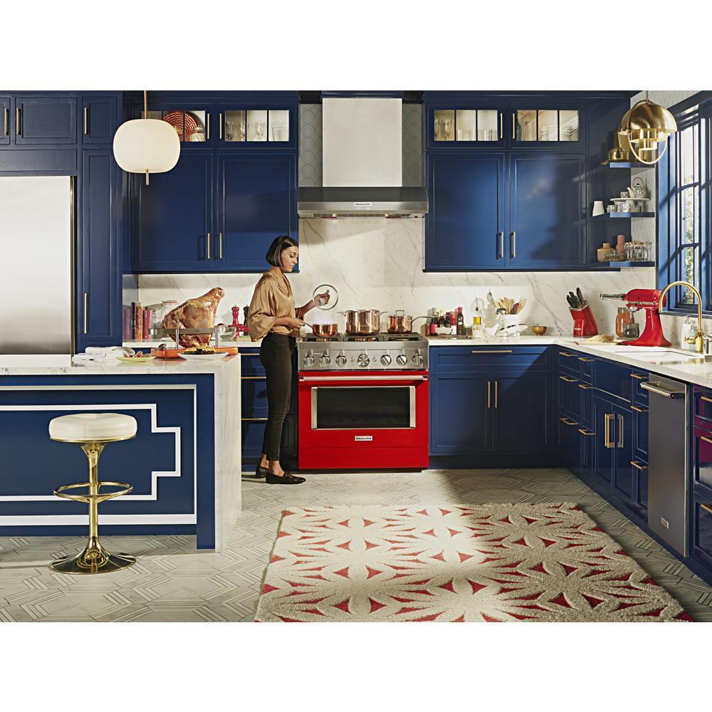Kitchenaid KVWC956KSS 36" 585 or 1170 CFM Motor Class Commercial-Style Wall-Mount Canopy Range Hood