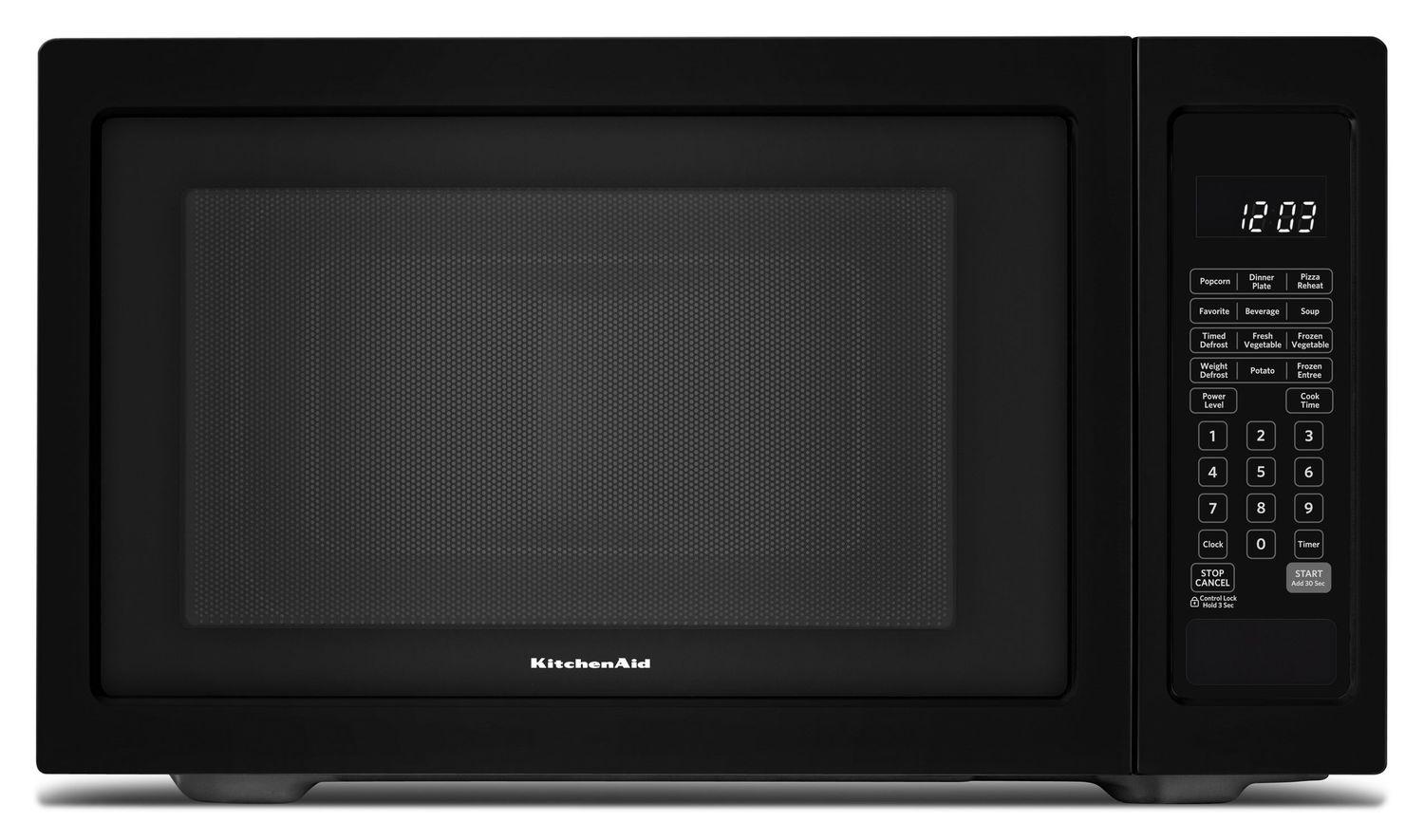Kitchenaid 21 3/4" Countertop Microwave Oven - 1200 Watt Black