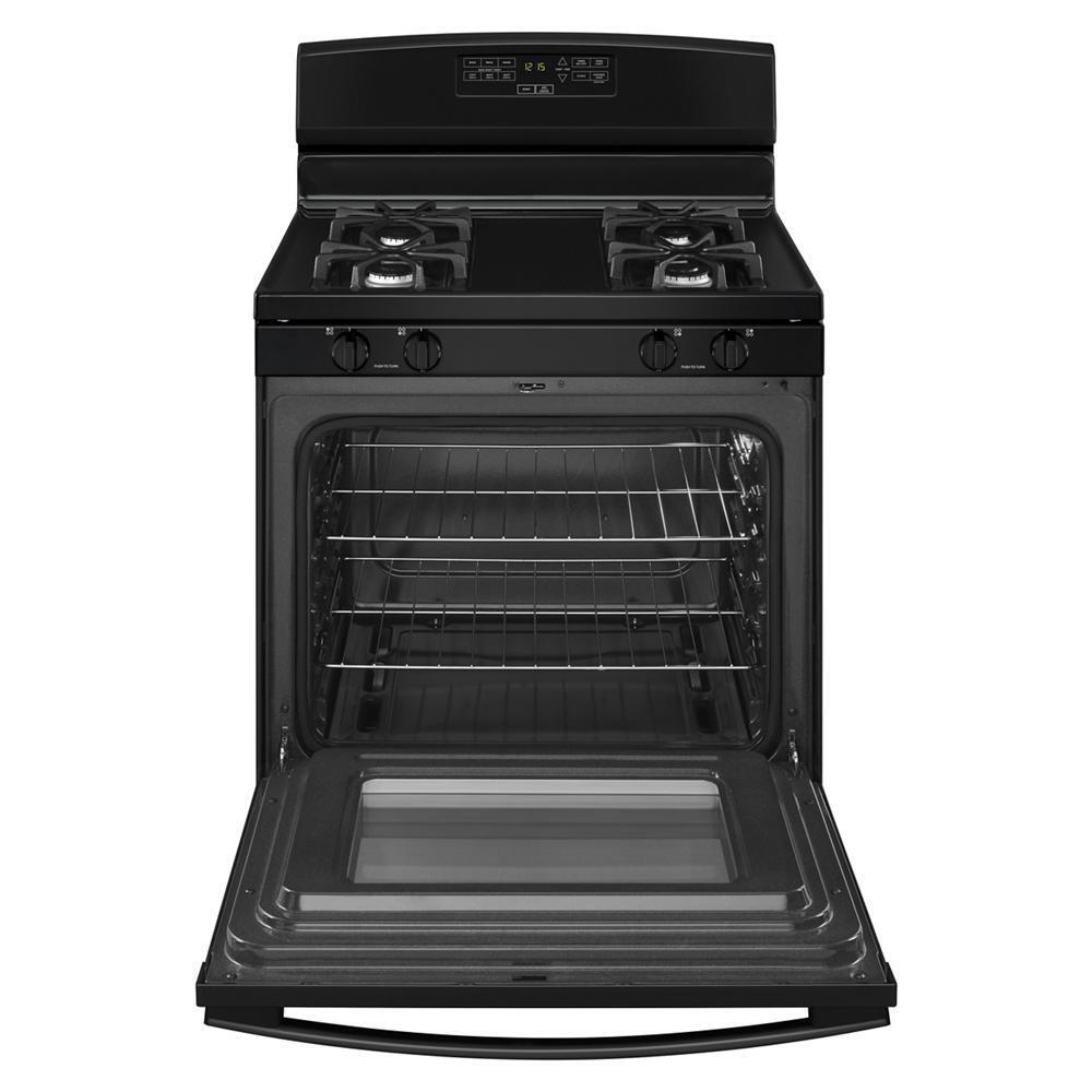 Amana AGR6603SFB 30-inch Gas Range with Self-Clean Option