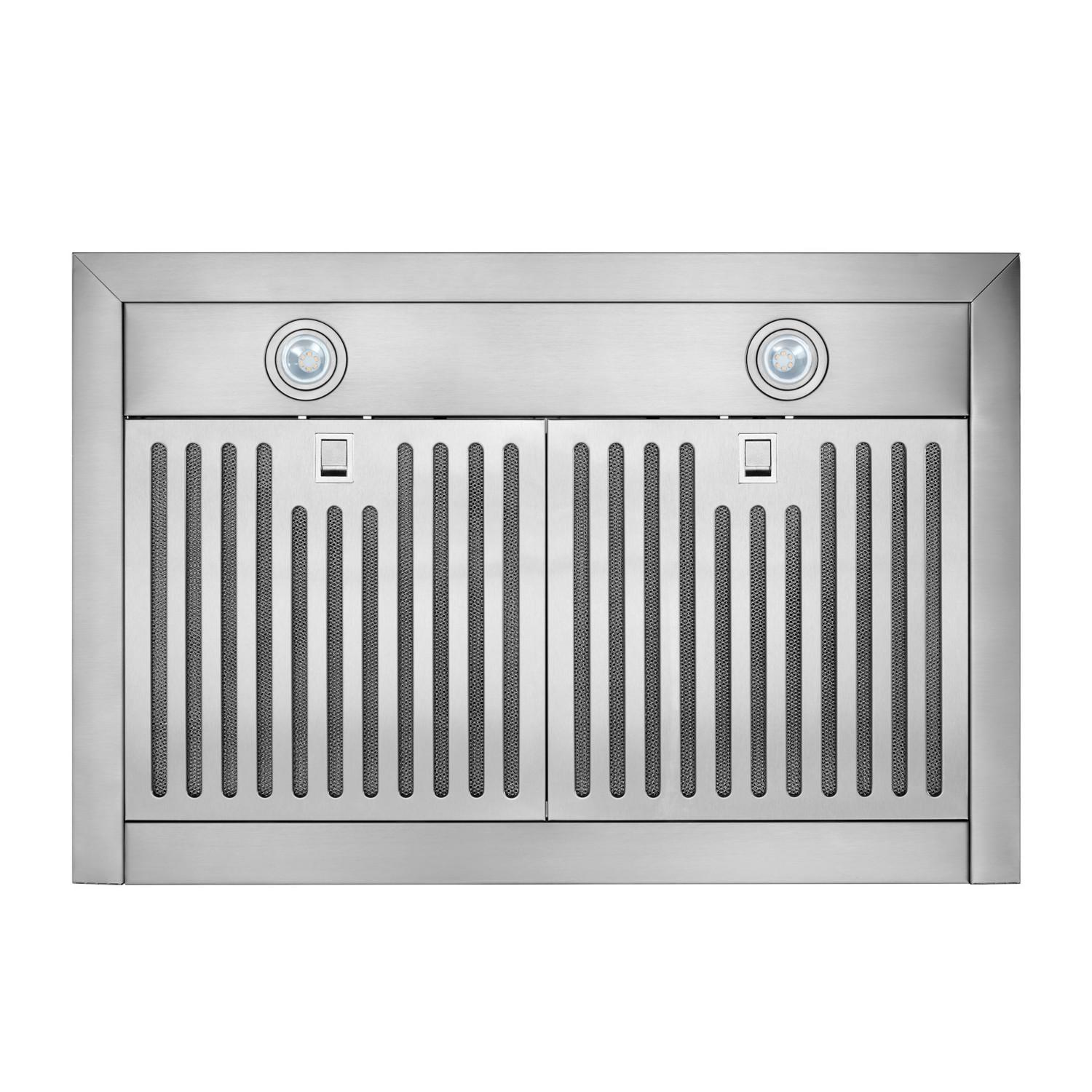 Broan® 24-Inch Convertible Wall-Mount Pyramidal Chimney Range Hood, 450 MAX CFM, Stainless Steel