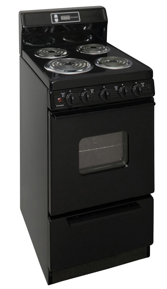 Premier EAK220BP 20 in. Freestanding Electric Range in Black