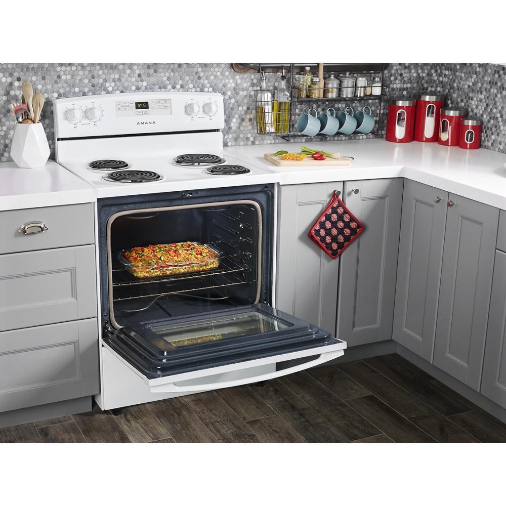 Amana ACR4303MFW 30-inch Amana® Electric Range with Bake Assist Temps