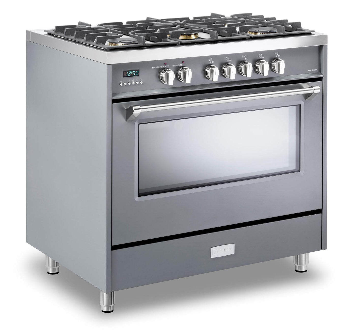 Verona VDFSGE365SG Designer 36" Dual Fuel Single Oven Range - Slate Gray