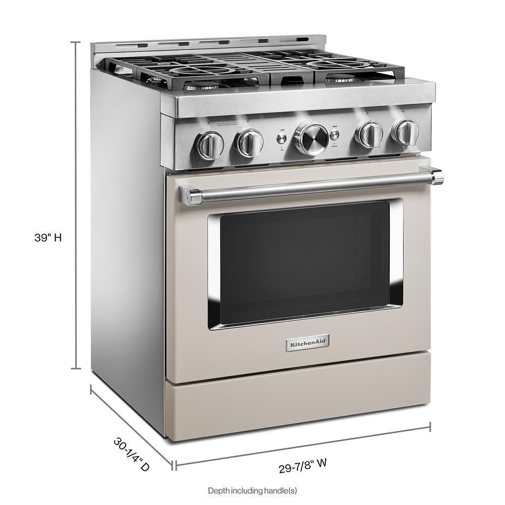 KFGC500JMH KitchenAid® 30'' Smart Commercial-Style Gas Range with 4 Burners