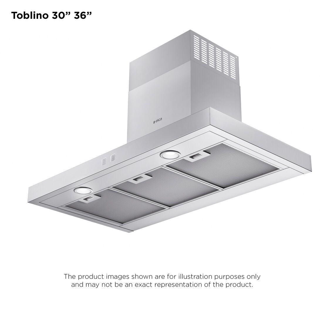 Elica ETB436S3 TOBLINO Wall Mount Range Hood 36" wide - 400CFM