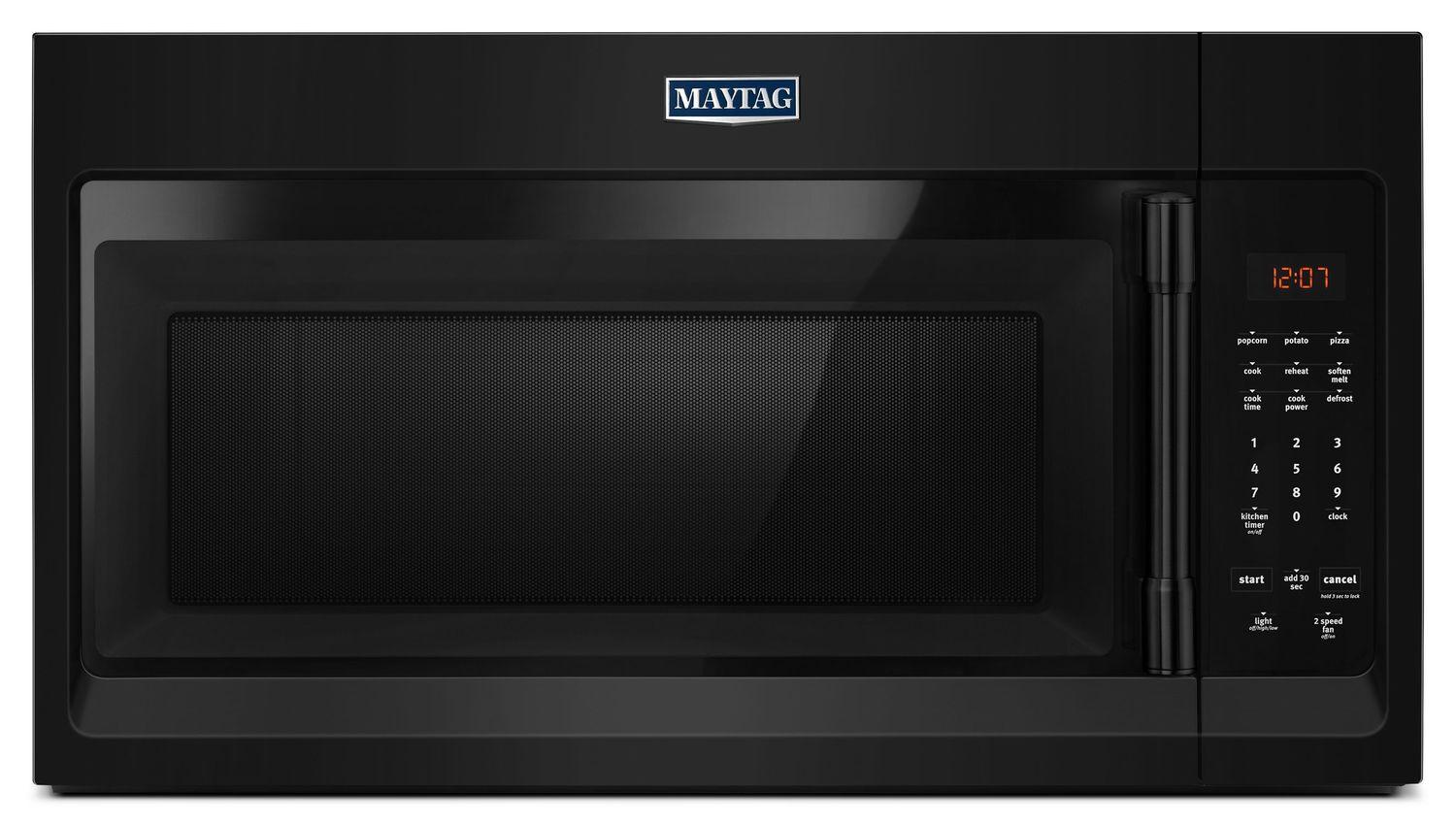 Maytag Compact Over-The-Range Microwave - 1.7 Cu. Ft. Black