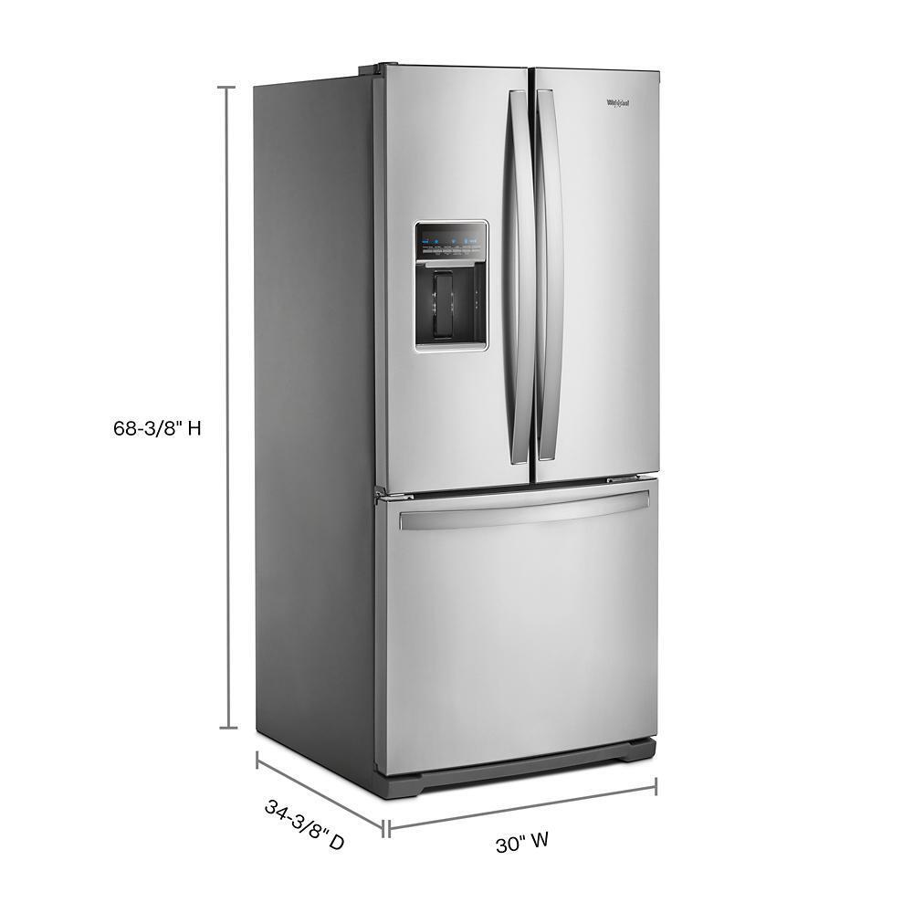 Whirlpool WRF560SEHZ 30-inch Wide French Door Refrigerator - 20 cu. ft.