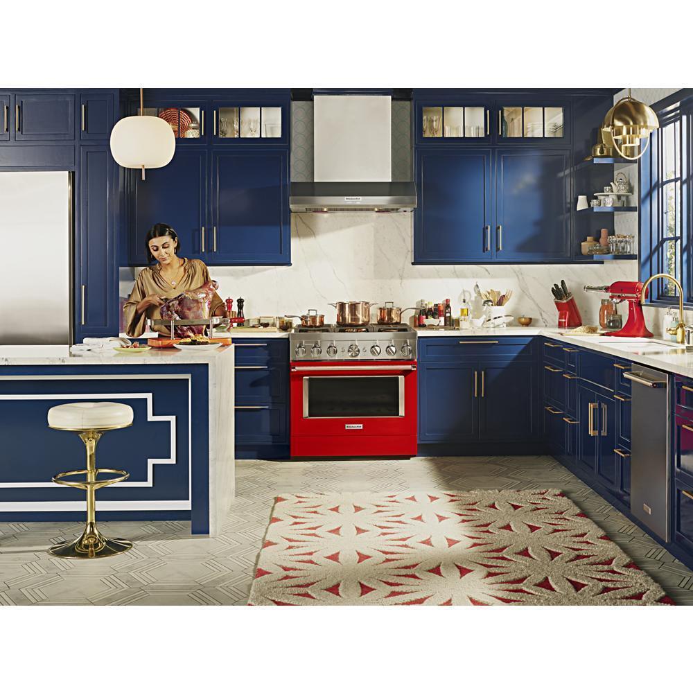 Kitchenaid KVWC956KSS 36" 585 or 1170 CFM Motor Class Commercial-Style Wall-Mount Canopy Range Hood