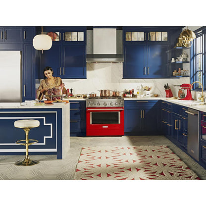 Kitchenaid KVWC956KSS 36" 585 or 1170 CFM Motor Class Commercial-Style Wall-Mount Canopy Range Hood
