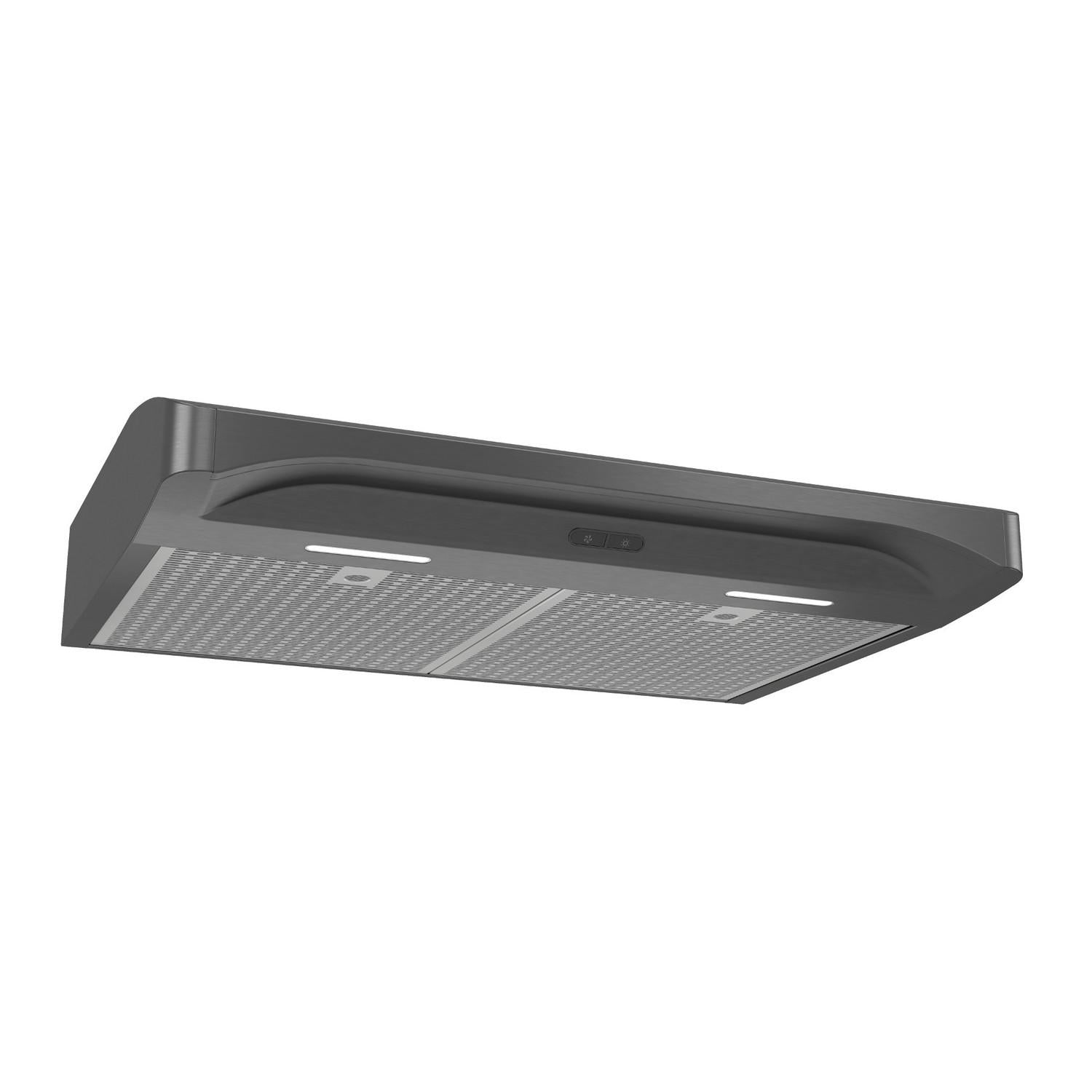 ALT230BLS Broan® Elite 30-Inch Convertible Under-Cabinet Range Hood, Black Stainless Steel, 375 Max Blower CFM