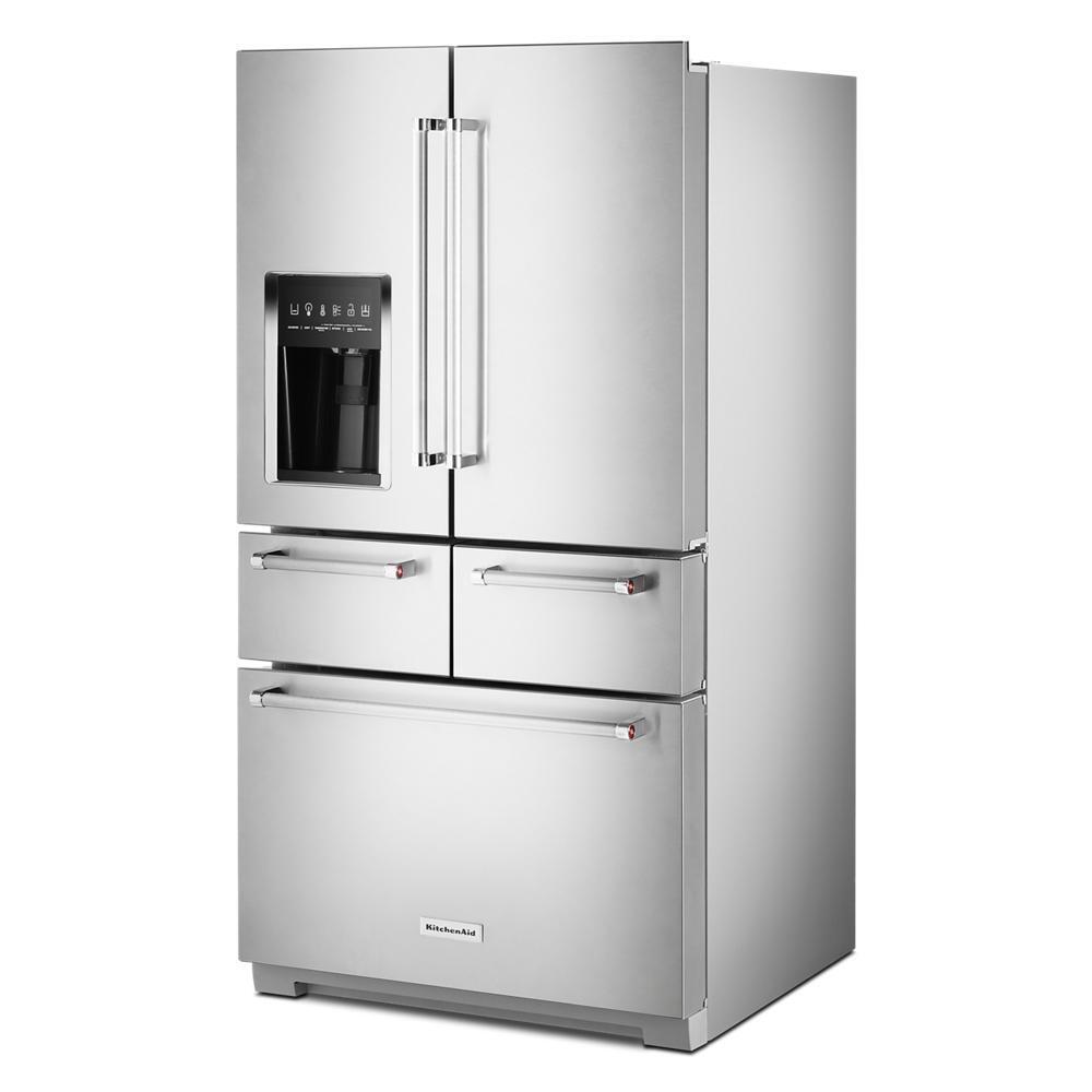 Kitchenaid KRMF706ESS 25.8 Cu. Ft. 36" Multi-Door Freestanding Refrigerator with Platinum Interior Design