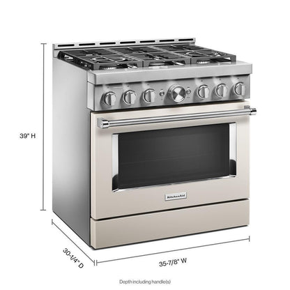 KFGC506JMH KitchenAid® 36'' Smart Commercial-Style Gas Range with 6 Burners