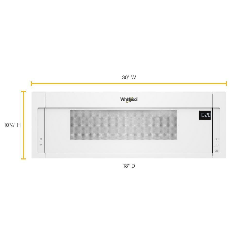 Whirlpool WML55011HW 1.1 cu. ft. Low Profile Microwave Hood Combination