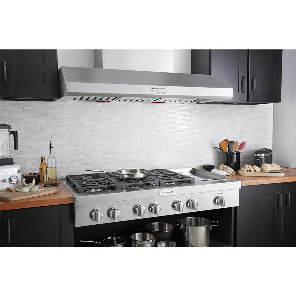 KCGC558JSS KitchenAid® 48'' 6-Burner Commercial-Style Gas Rangetop with Griddle