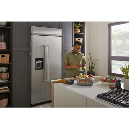 Kitchenaid KUWL314KSS 24" Undercounter Wine Cellar with Glass Door and Metal-Front Racks