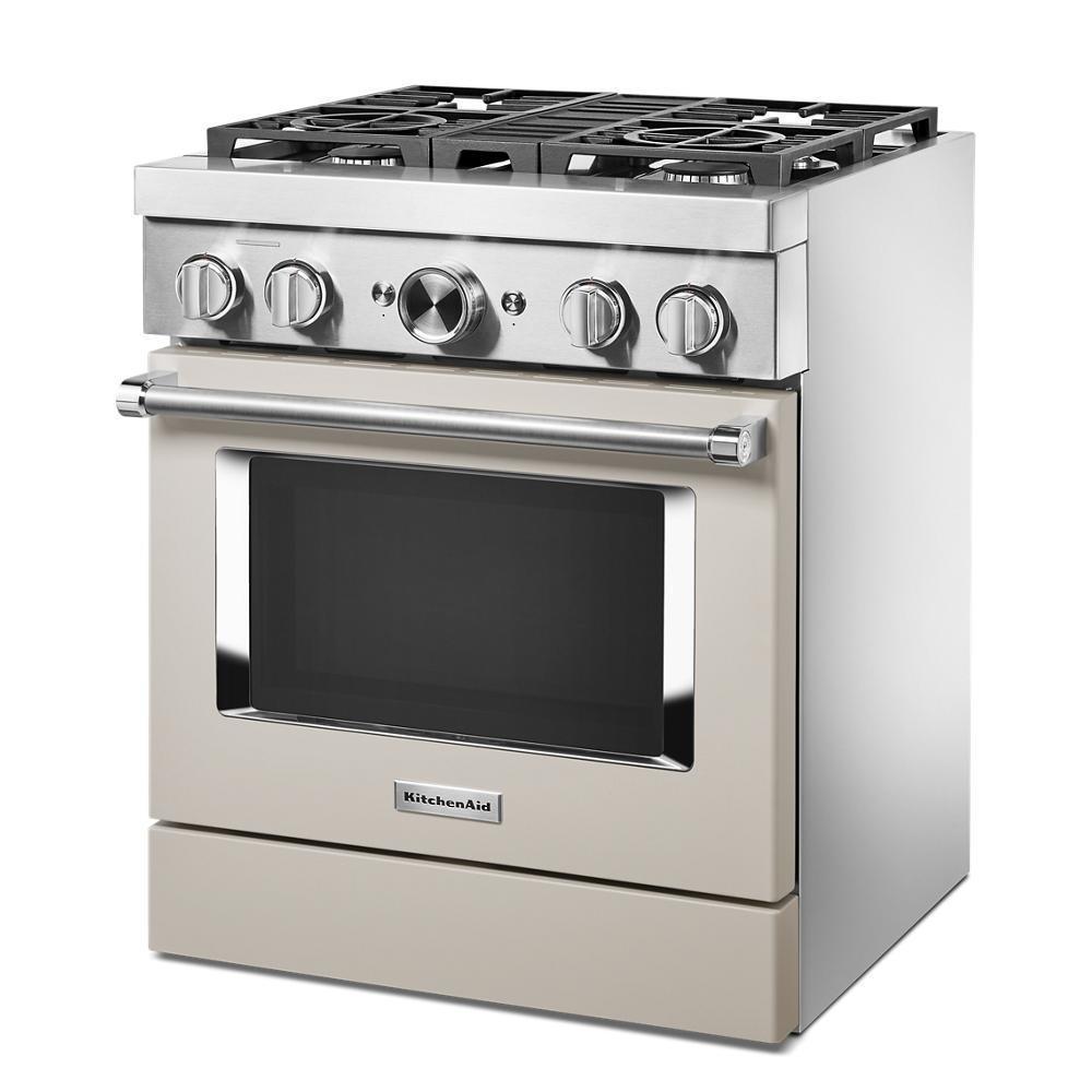 KFDC500JMH KitchenAid® 30'' Smart Commercial-Style Dual Fuel Range with 4 Burners