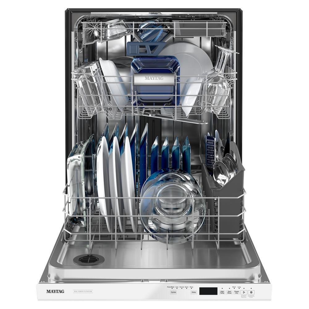 Maytag MDB8959SKW 24 Top Control Dishwasher with Dual Power Filtration, PowerBlast® Cycle and 3rd Level Rack - 47 dBA