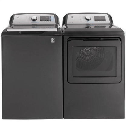 GE® 7.4 cu. ft. Capacity Smart aluminized alloy drum Gas Dryer with Sanitize Cycle and Sensor Dry
