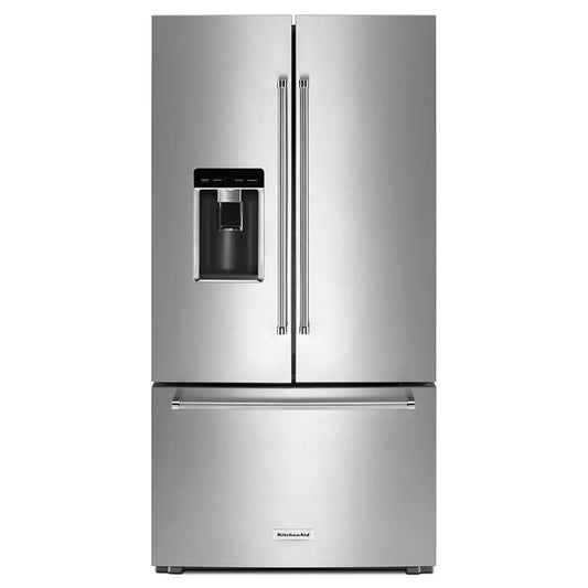 Kitchenaid KRFC704FPS 23.8 cu. ft. 36" Counter-Depth French Door Platinum Interior Refrigerator with PrintShield™ Finish