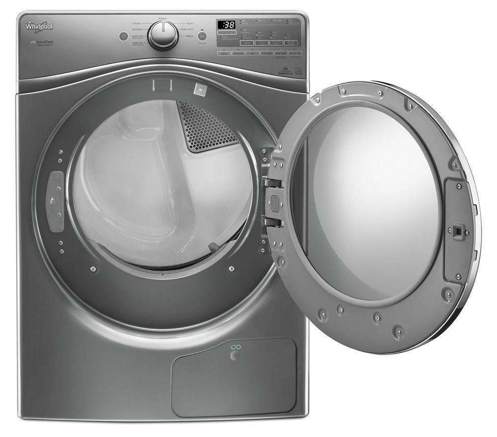 Whirlpool 7.4 cu.ft Front Load Ventless Heat Pump Dryer with Advanced Moisture Sensing, 8 cycles