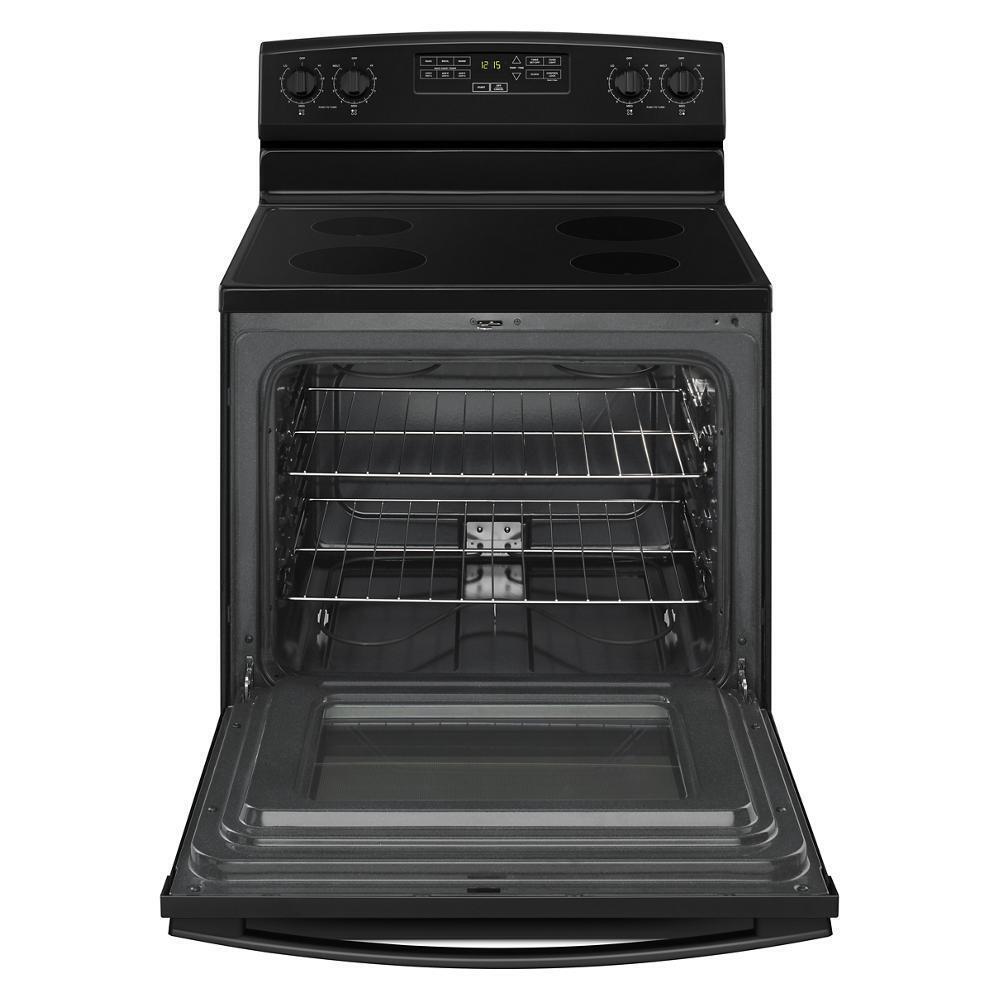 Amana AER6303MFB 30-inch Amana® Electric Range with Extra-Large Oven Window
