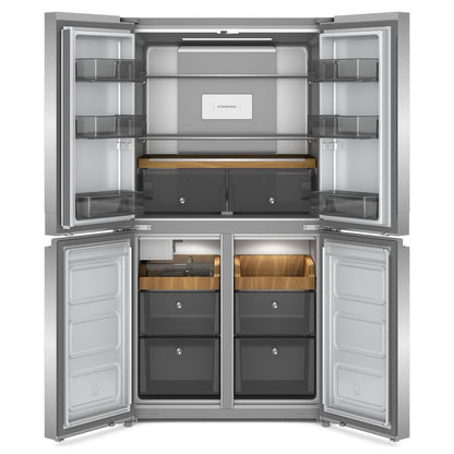 Kitchenaid KRQC506MPS 19.4 cu. ft. 36-inch wide Counter-Depth 4-Door Refrigerator with PrintShield™ Finish