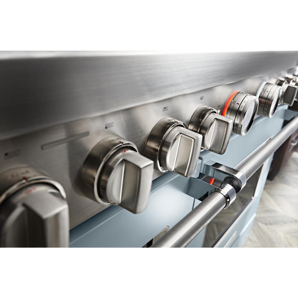 KFDC558JMB KitchenAid® 48'' Smart Commercial-Style Dual Fuel Range with Griddle