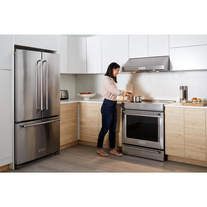 Kitchenaid 20 cu. ft. 36-Inch Width Counter-Depth French Door Refrigerator with Interior Dispense