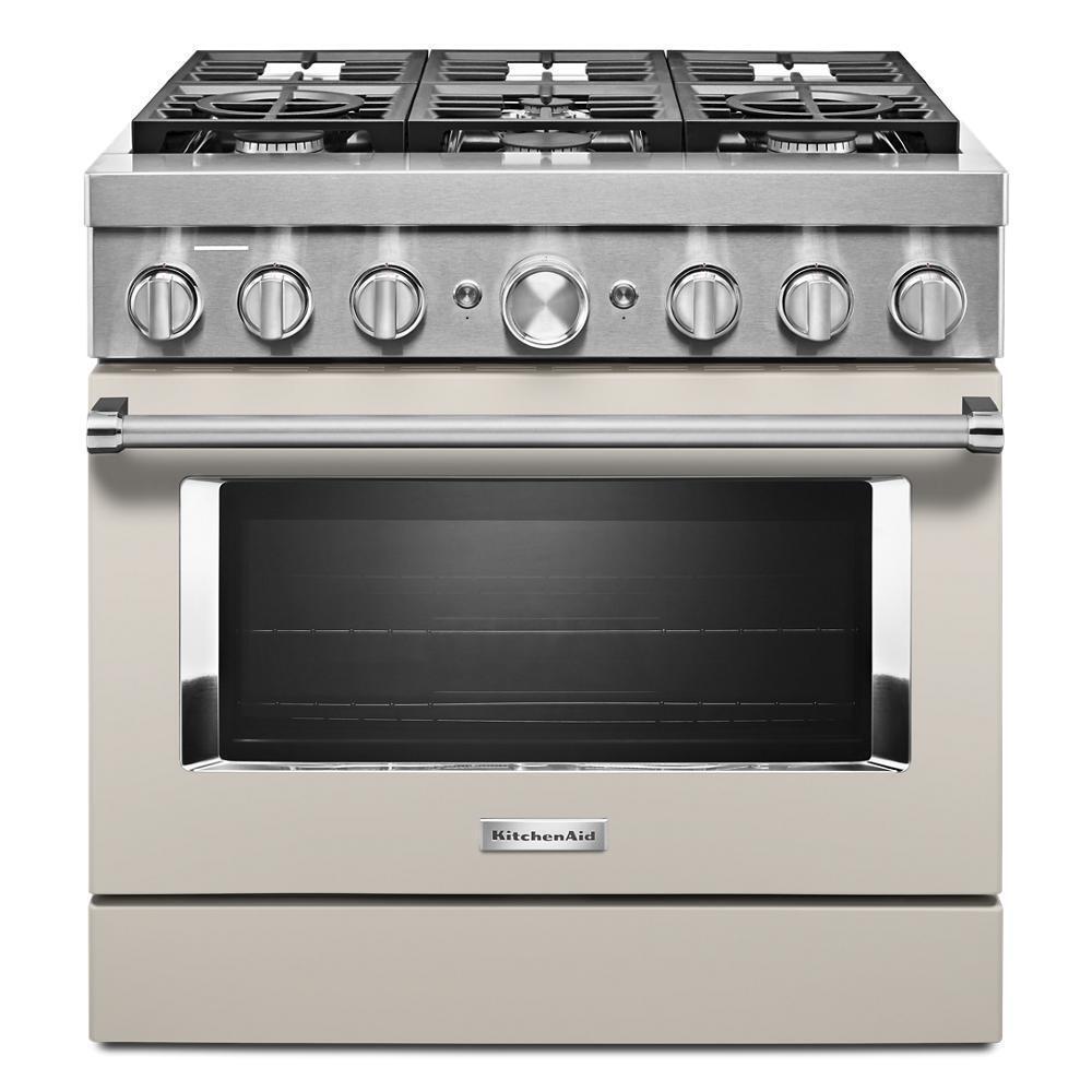 KFDC506JMH KitchenAid® 36'' Smart Commercial-Style Dual Fuel Range with 6 Burners