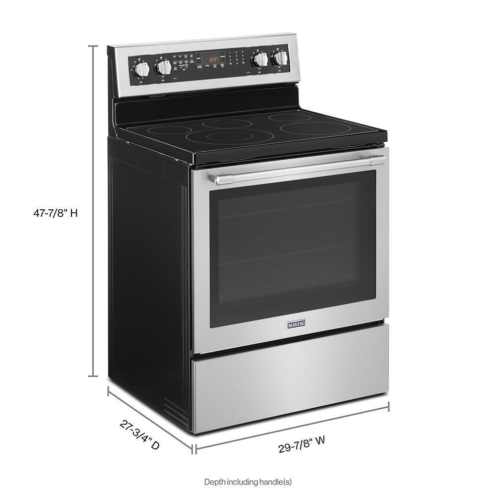 Maytag 30-Inch Wide Electric Range With True Convection And Power Preheat - 6.4 Cu. Ft.