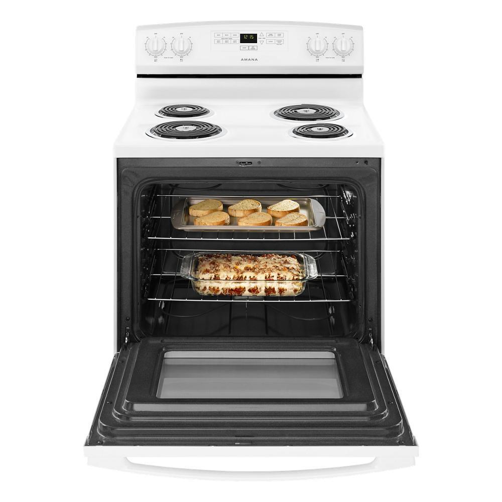 Amana ACR4303MFW 30-inch Amana® Electric Range with Bake Assist Temps