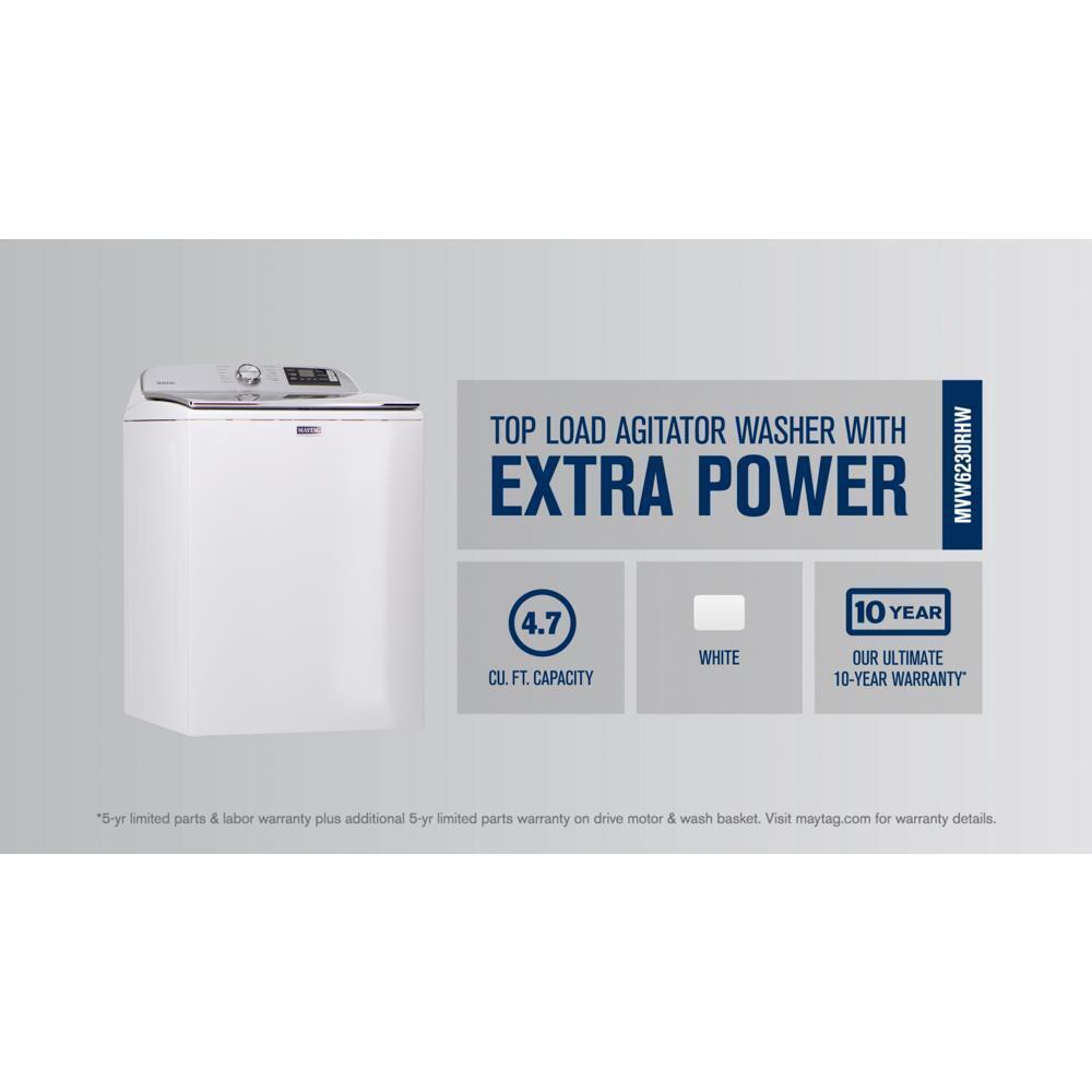 Maytag MVW6230RHW Smart Top Load Washer with Extra Power - 4.7 cu. ft.
