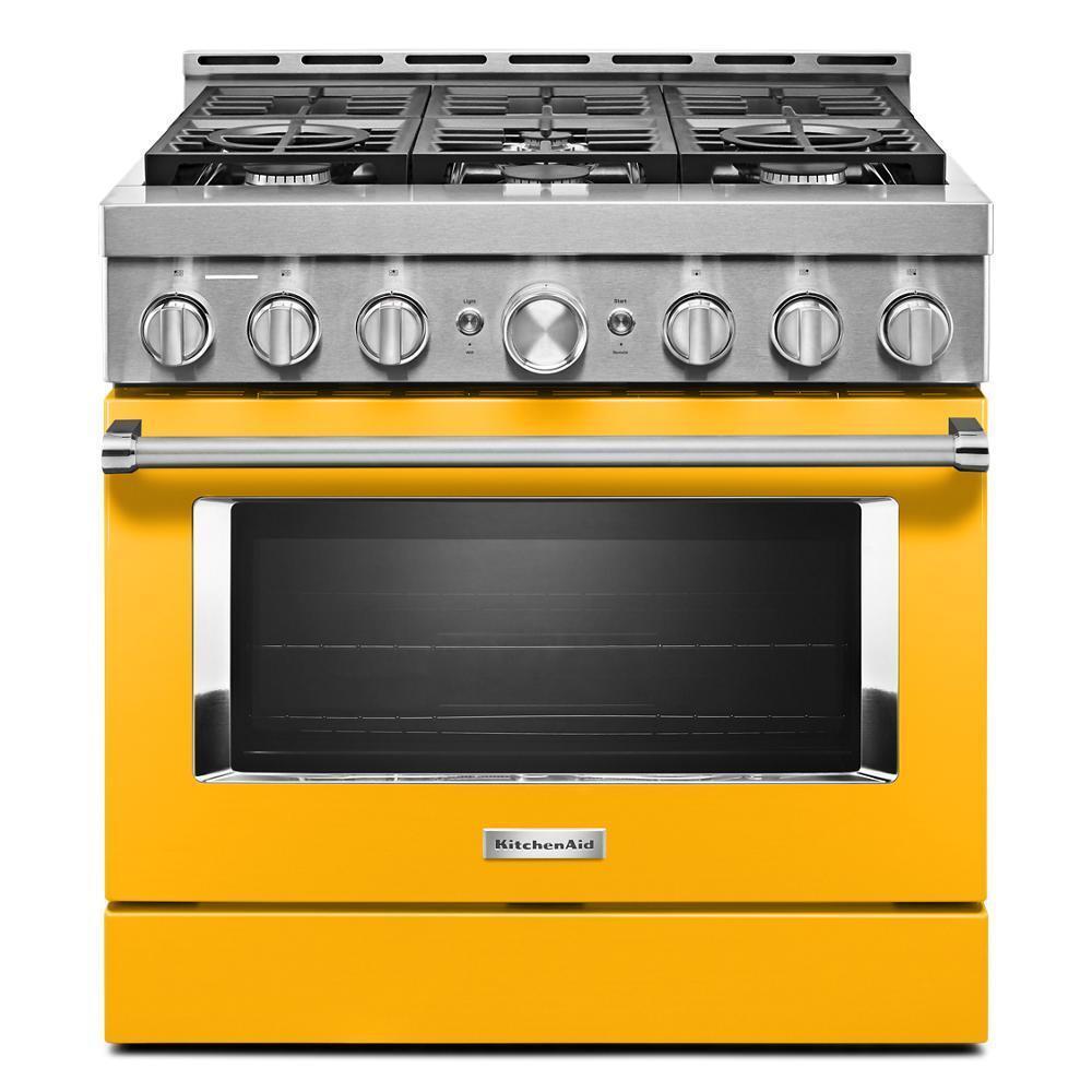 KFGC506JYP KitchenAid® 36'' Smart Commercial-Style Gas Range with 6 Burners