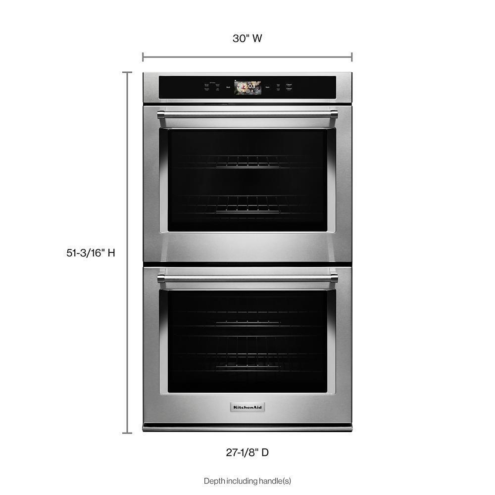 Kitchenaid KODE900HSS Smart Oven+ 30" Double Oven with Powered Attachments