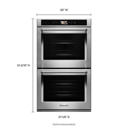 Kitchenaid KODE900HSS Smart Oven+ 30" Double Oven with Powered Attachments