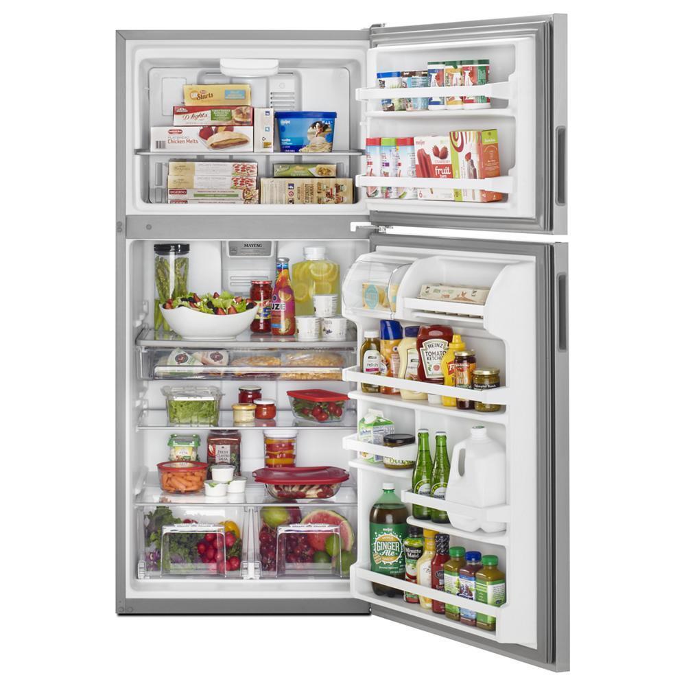 Maytag 30-Inch Wide Top Freezer Refrigerator with PowerCold® Feature- 18 Cu. Ft.