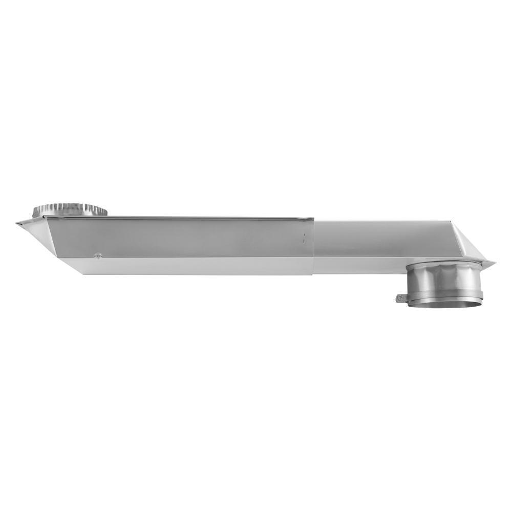 Whirlpool 4396014 29"-50" Dryer Telescoping Vent Periscope for 2.5" clearance, with 1 male snap-lock fitting and 1 draw-band collar
