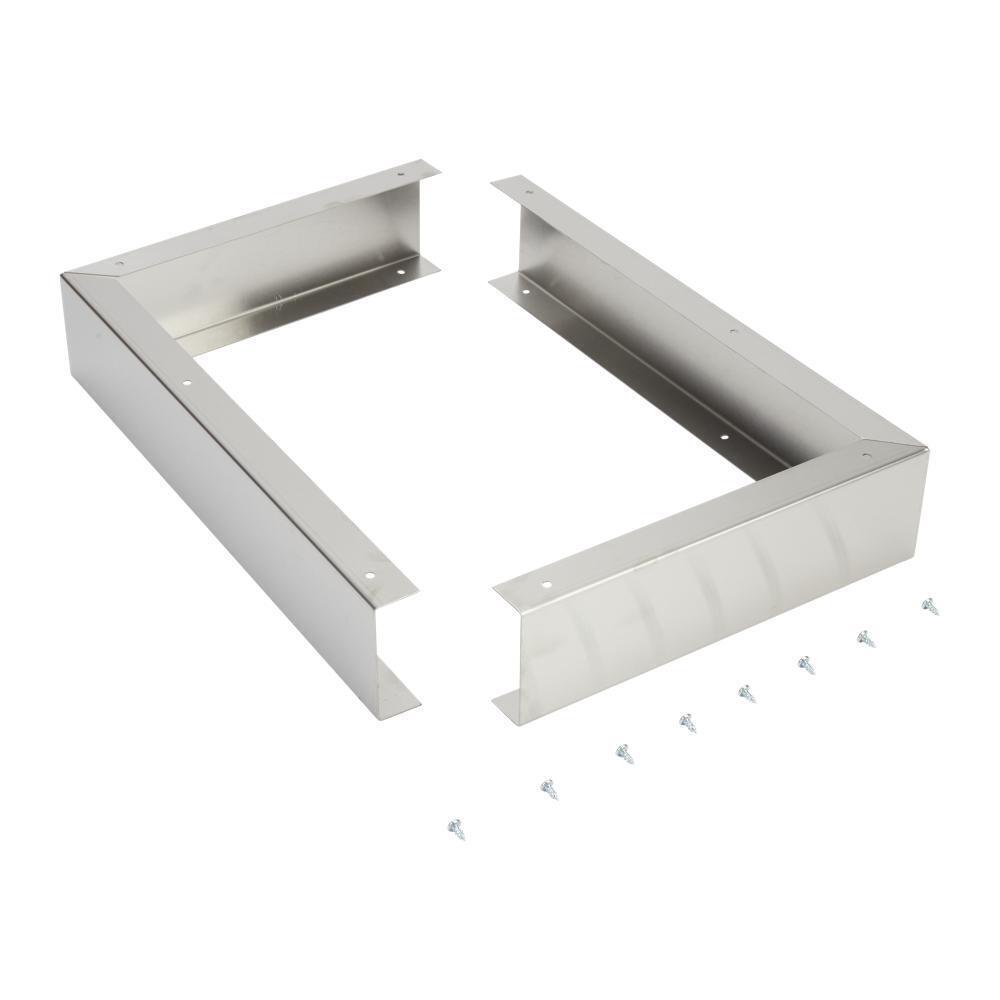 Whirlpool 8171339 Microwave Side Panel Kit, Stainless Steel, for 36" W openings under 12" cabinets, fits 30" JMC2430DS and JMC2430DP