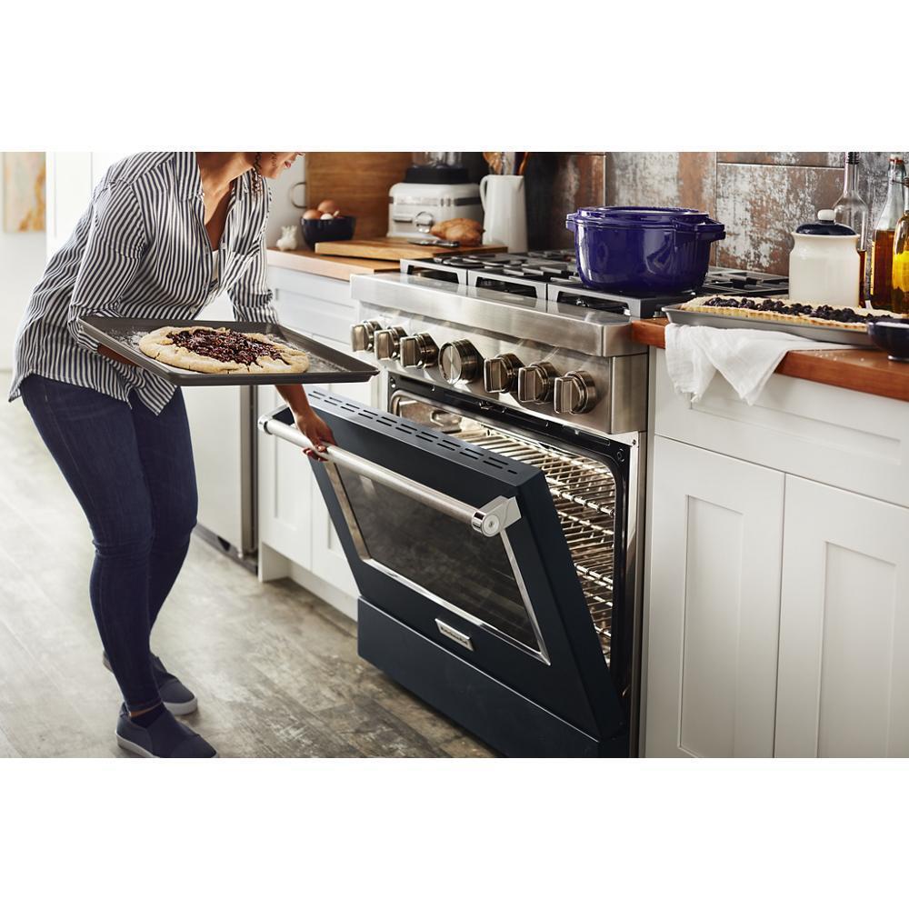 KFDC506JIB KitchenAid® 36'' Smart Commercial-Style Dual Fuel Range with 6 Burners