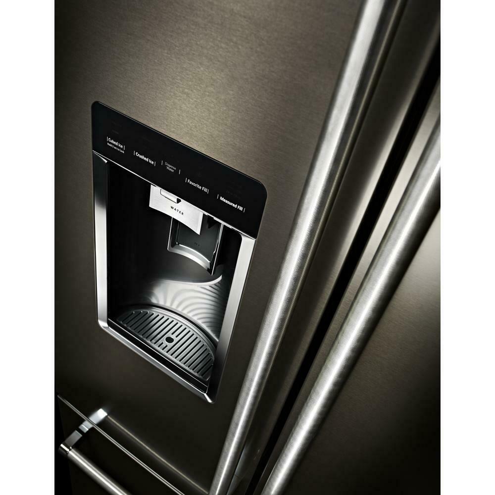 Kitchenaid KRFC704FBS 23.8 cu. ft. 36" Counter-Depth French Door Platinum Interior Refrigerator with PrintShield™ Finish