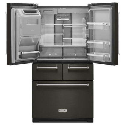 Kitchenaid KRMF706EBS 25.8 Cu. Ft. 36" Multi-Door Freestanding Refrigerator with Platinum Interior Design and PrintShield™ Finish