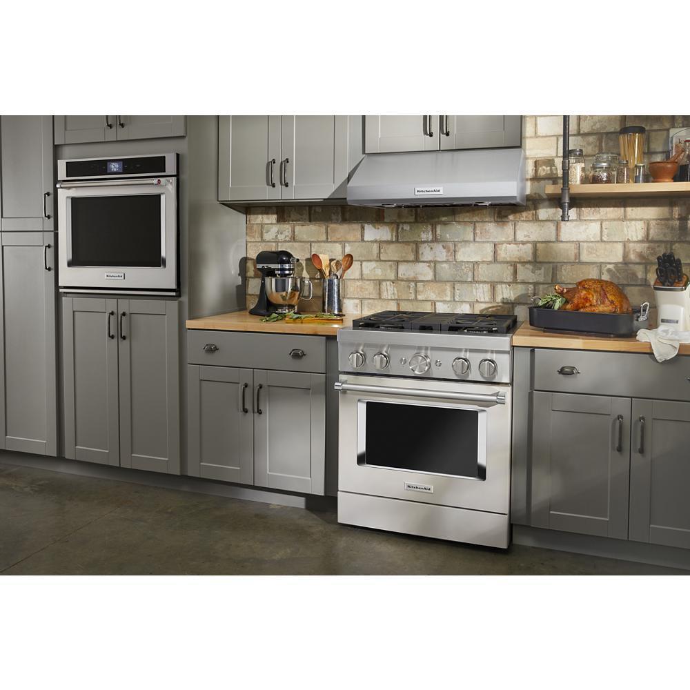 KFDC500JMH KitchenAid® 30'' Smart Commercial-Style Dual Fuel Range with 4 Burners