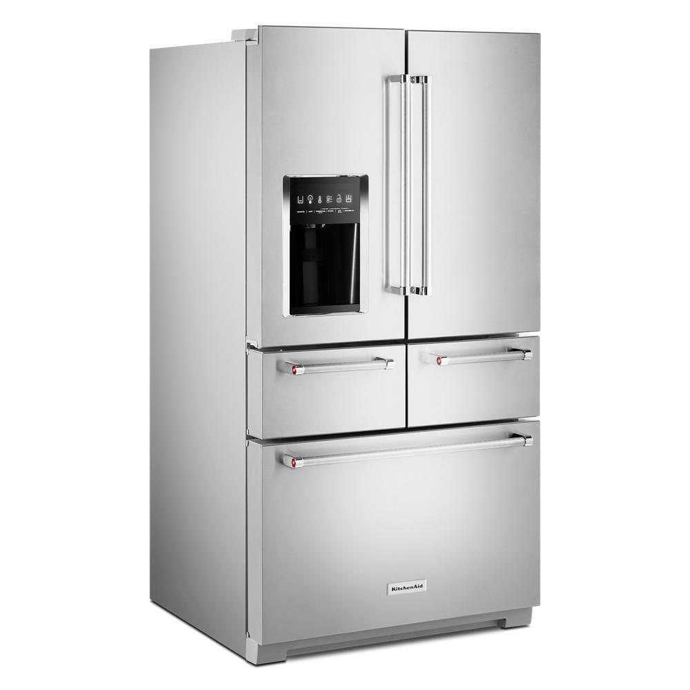 Kitchenaid KRMF706ESS 25.8 Cu. Ft. 36" Multi-Door Freestanding Refrigerator with Platinum Interior Design