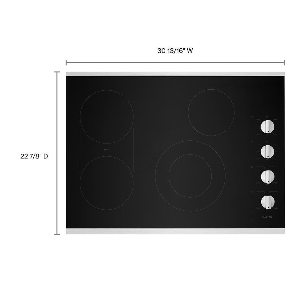 Maytag MEC8830HS 30-Inch Electric Cooktop with Reversible Grill and Griddle